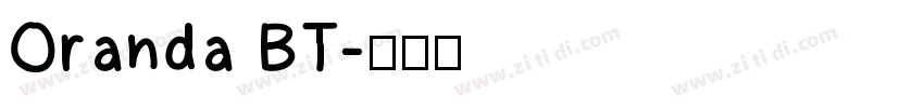 Oranda BT字体转换